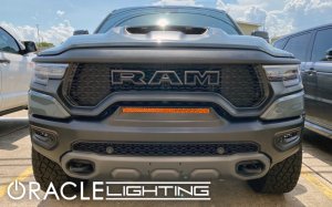 RAM 1500 Rebel Light Bar Mount Kits - Front - ORACLE Lighting - Flush LED Light Bar System - Amber - `19-`22